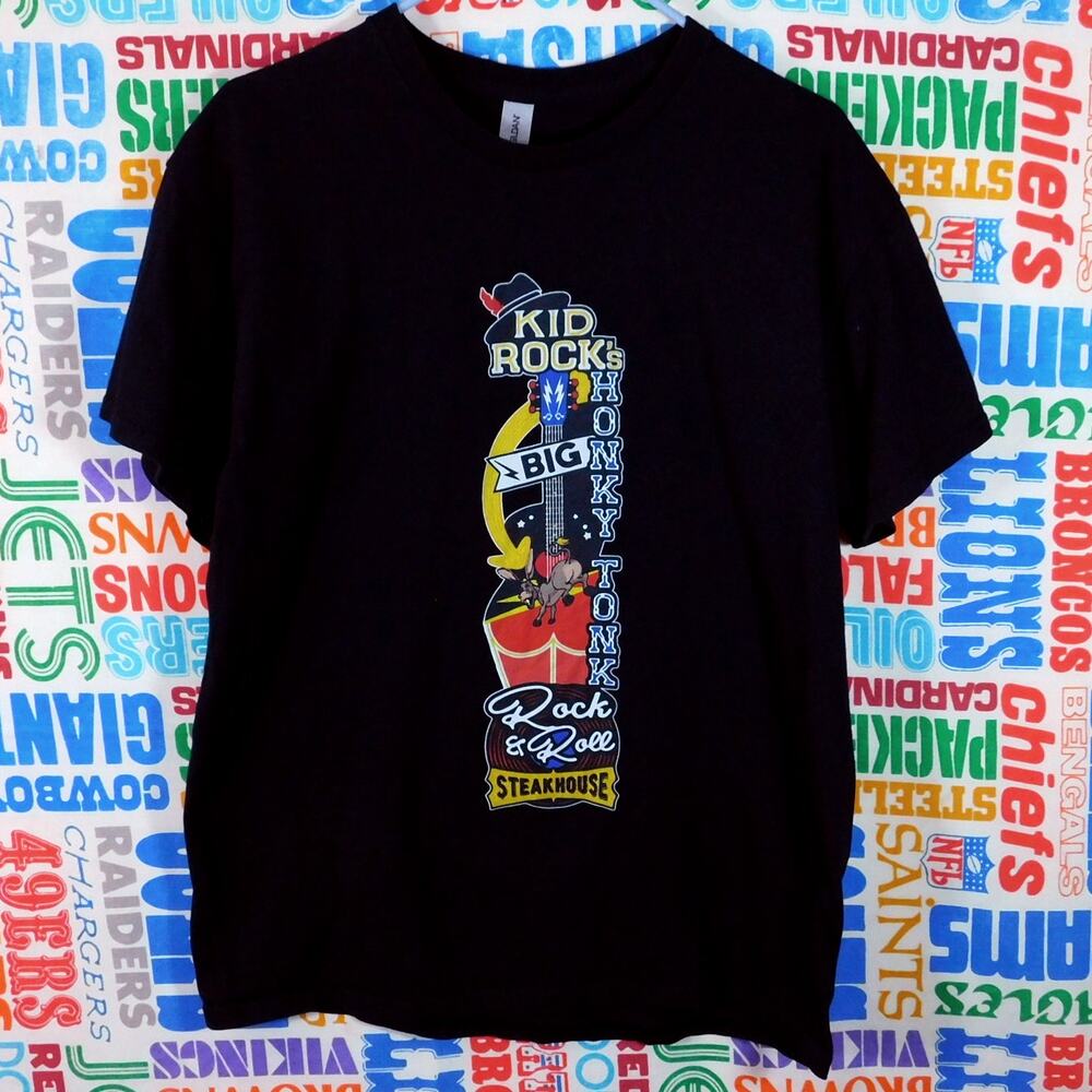 Kid Rocks Big Honky Tonk Rock N Roll Steakhouse T Shirt Size L Nashville